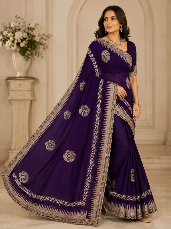 Purple_Traditional_Saree_for_Women
