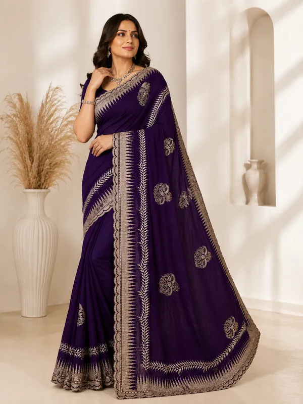 Purple_Traditional_Saree_for_Women