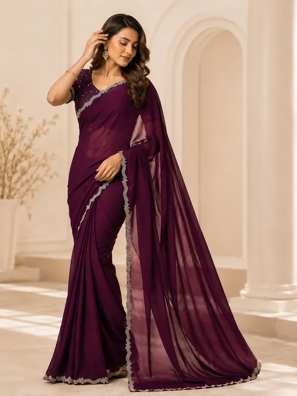 Purple_Embellished_Saree_for_Women