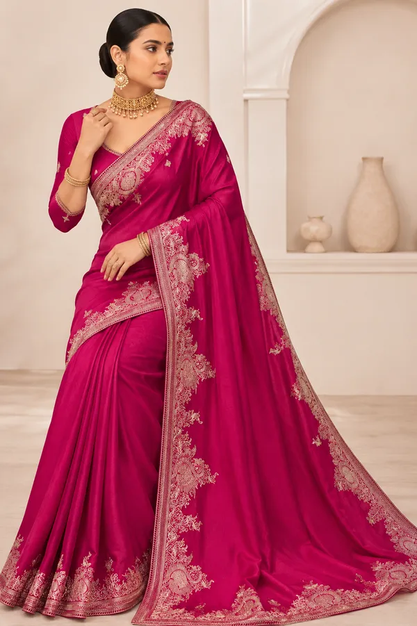 Magenta_Embroidered_Saree_for_Women