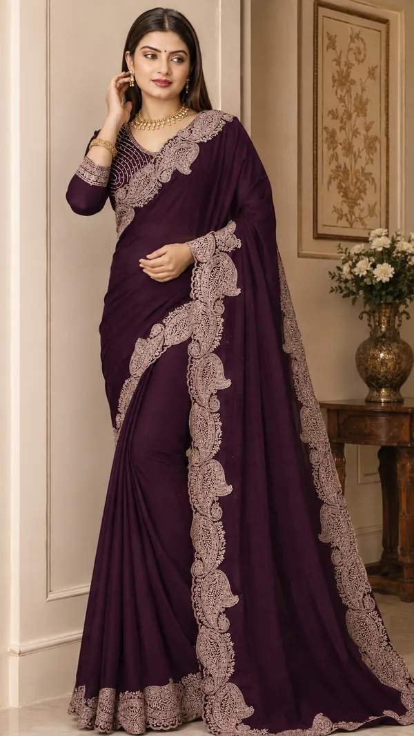 Purple_Embroidered_Ethnic_Saree_for_Women