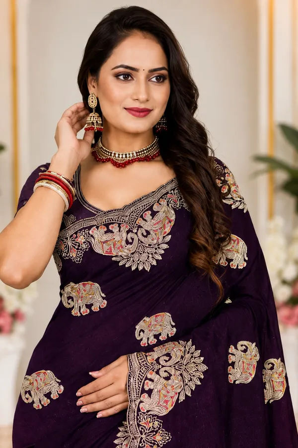 Purple_Embroidered_Saree_for_Women