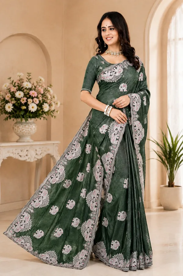 Green_Silk_Embroidered_Saree_For_Women
