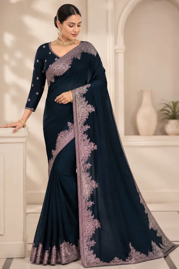 Navy_Embroidered_Saree_for_Women