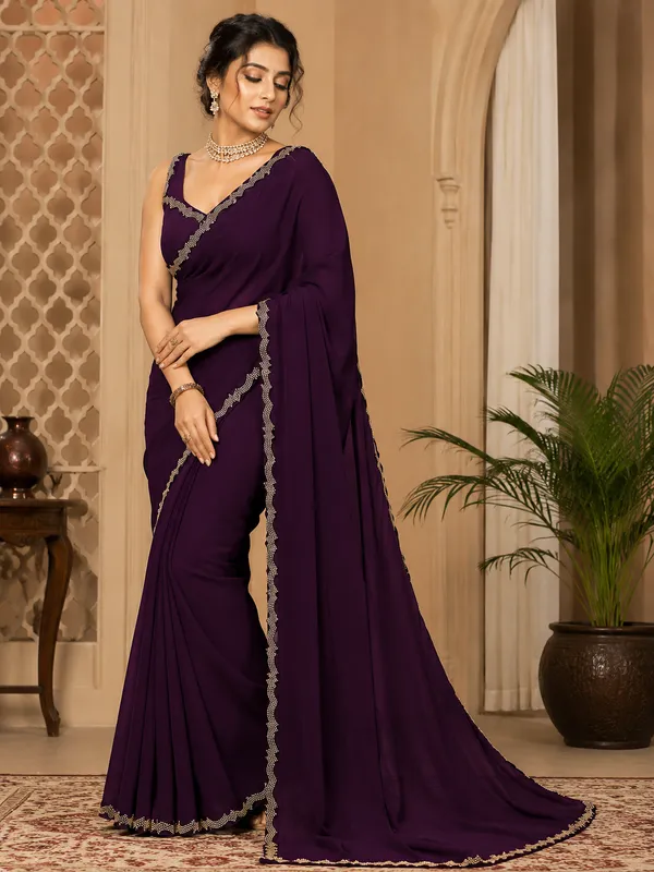 Purple_Embellished_Saree_for_Women