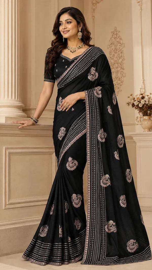 Black_Embroidered_Saree_for_Women