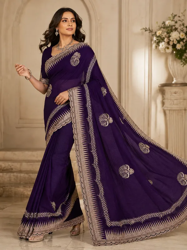 Purple_Traditional_Saree_for_Women