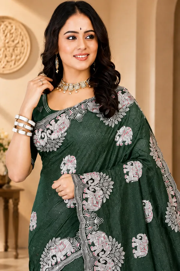 Green_Silk_Embroidered_Saree_For_Women