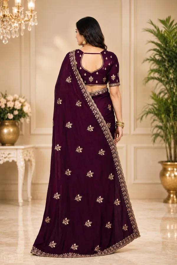 Maroon_Embroidered_Ethnic_Saree_For_Women