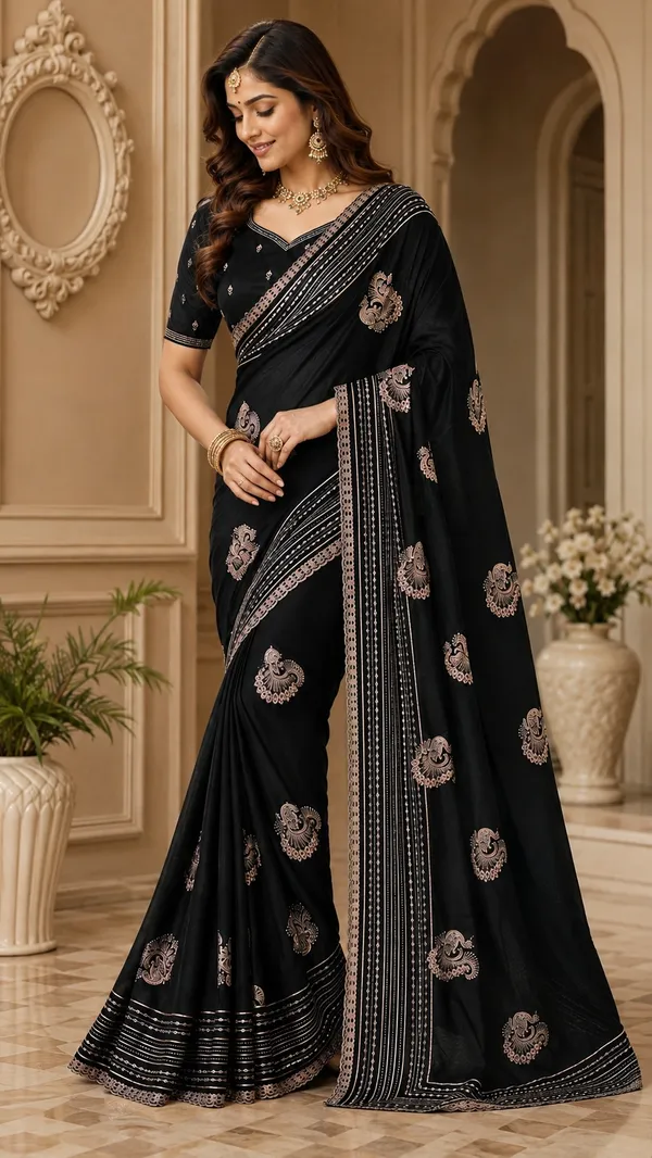 Black_Embroidered_Saree_for_Women