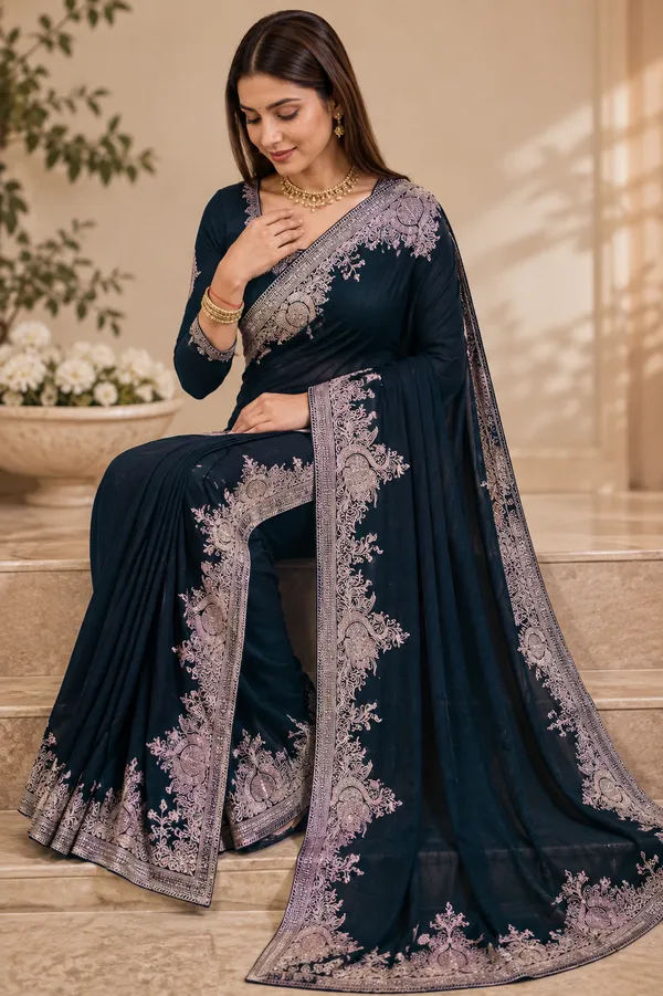 Navy_Embroidered_Saree_for_Women