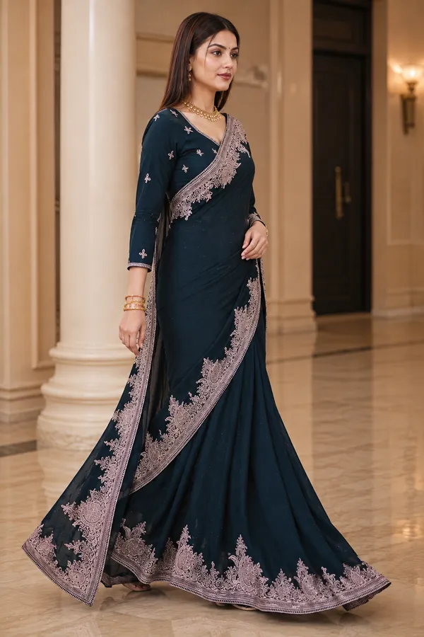Navy_Embroidered_Saree_for_Women