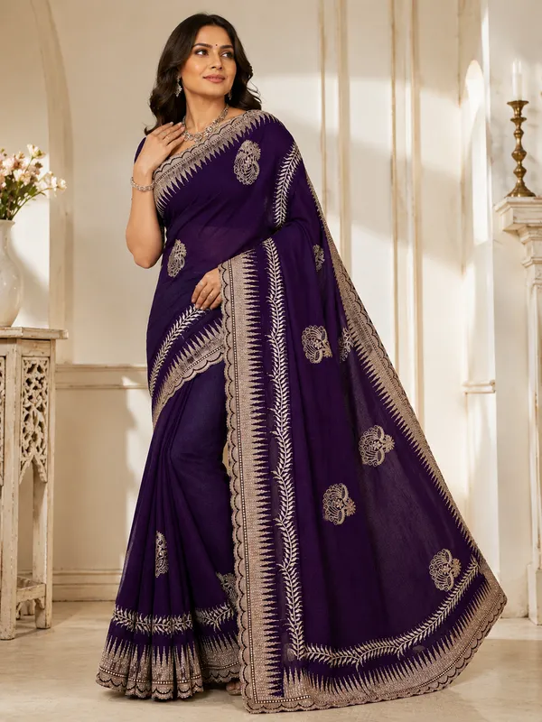 Purple_Traditional_Saree_for_Women