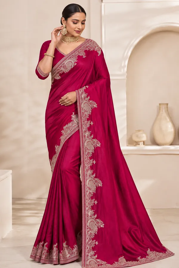 Magenta_Embroidered_Saree_for_Women