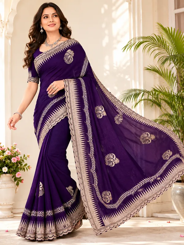 Purple_Traditional_Saree_for_Women