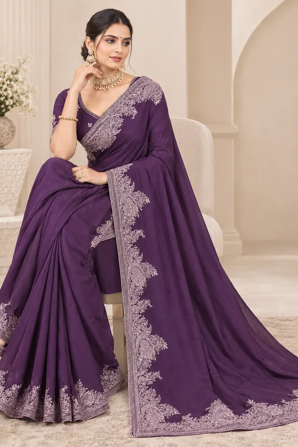 Purple_Embroidered_Saree_for_Women
