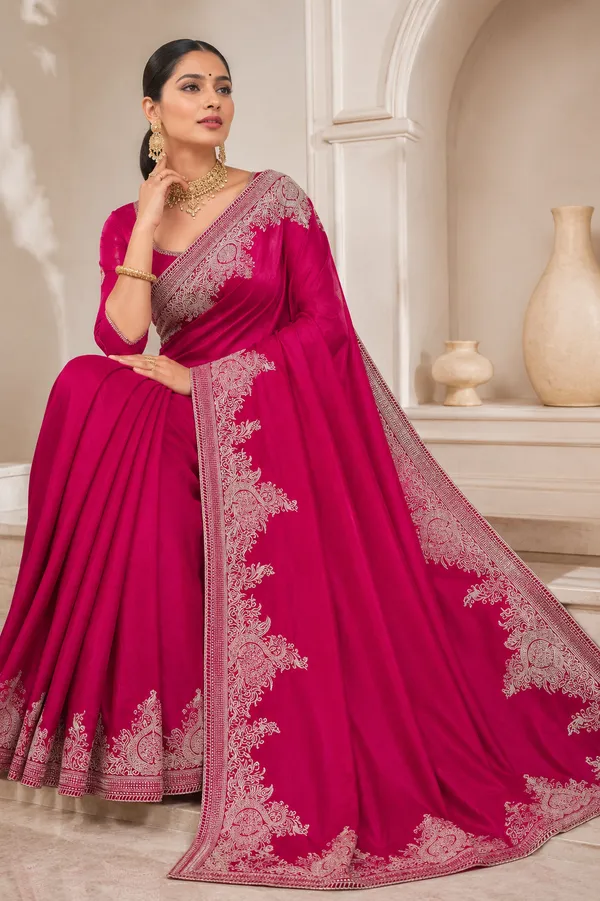 Magenta_Embroidered_Saree_for_Women