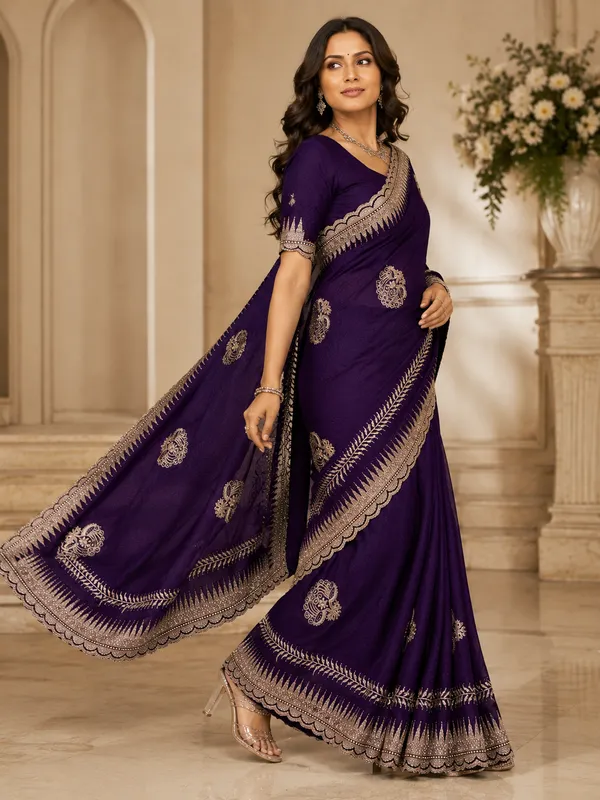 Purple_Traditional_Saree_for_Women
