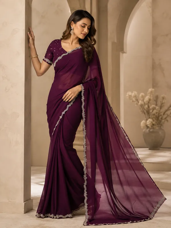Purple_Embellished_Saree_for_Women