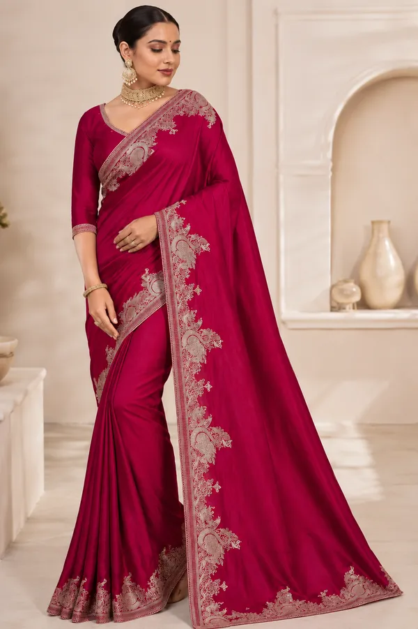 Magenta_Embroidered_Saree_for_Women
