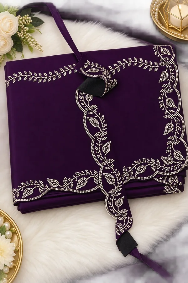 Purple_Velvet_Embellished_Clutch_Bag_for_Women
