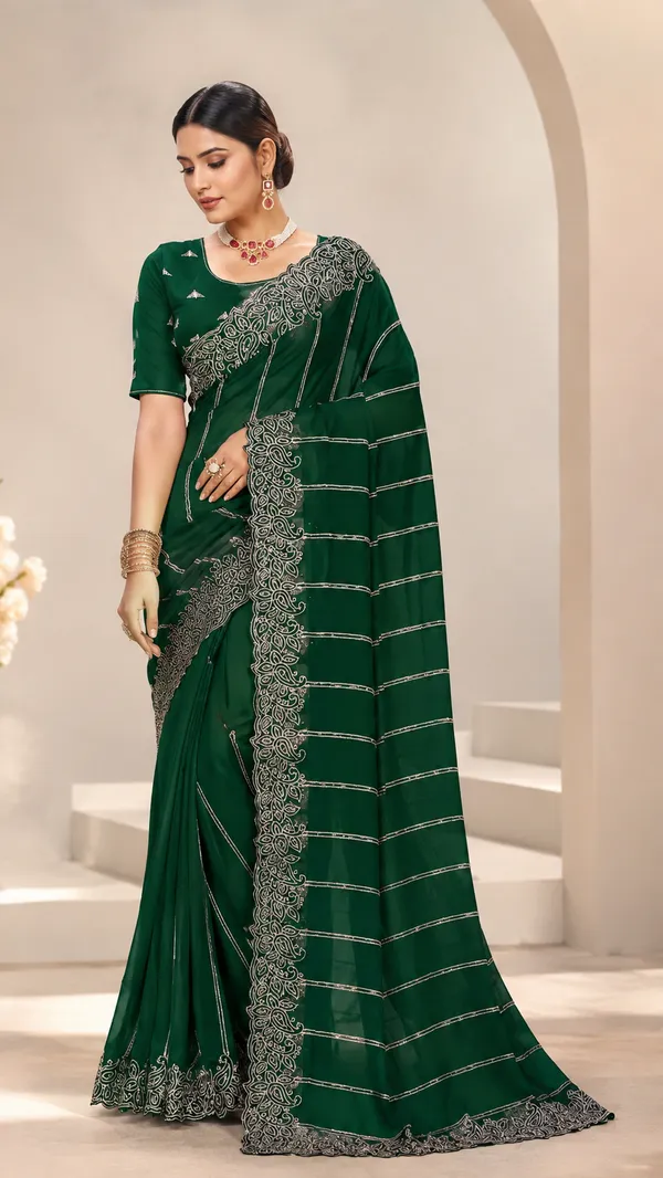 Green_Paisley_Embellished_Saree_for_Women
