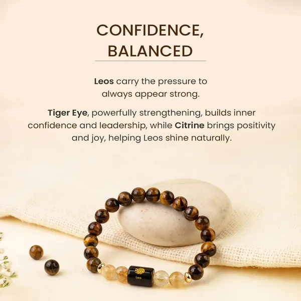 Astropreet_Leo_Zodiac_Bracelet_Citrine_Tiger_Eye_Poornima_Energized