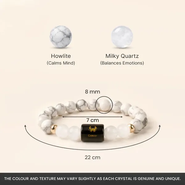 Astropreet_Cancer_Zodiac_Bracelet_Howlite_Clear_Quartz_Standard