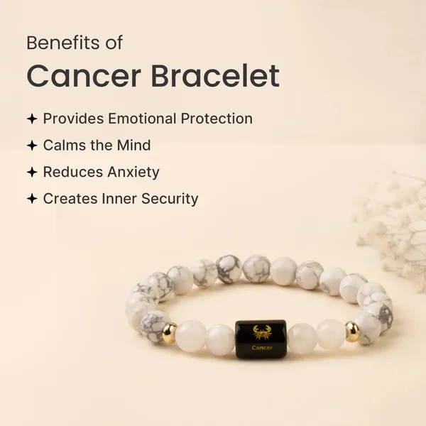 Astropreet_Cancer_Zodiac_Bracelet_Howlite_Clear_Quartz_Poornima_Energized