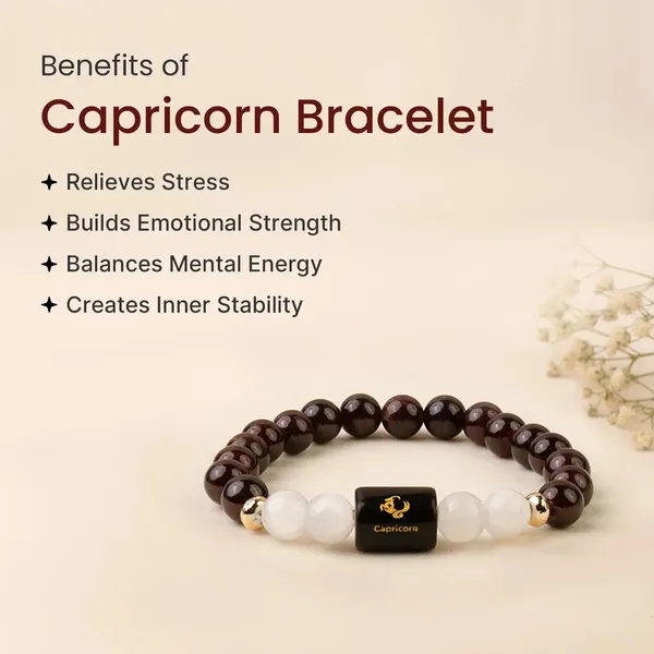 Astropreet_Capricorn_Zodiac_Bracelet_Garnet_Clear_Quartz_Poornima_Energized