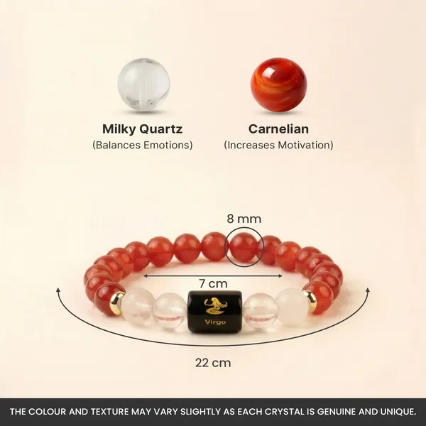 Astropreet_Virgo_Zodiac_Bracelet_Carnelian_Clear_Quartz_Standard