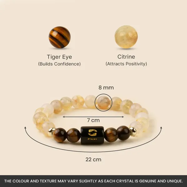Astropreet_Pisces_Zodiac_Bracelet_Tiger_Eye_Citrine_Poornima_Energized