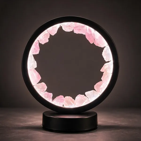 Multicolor_Rose_Quartz_Crystal_Accent_Round_Lamp