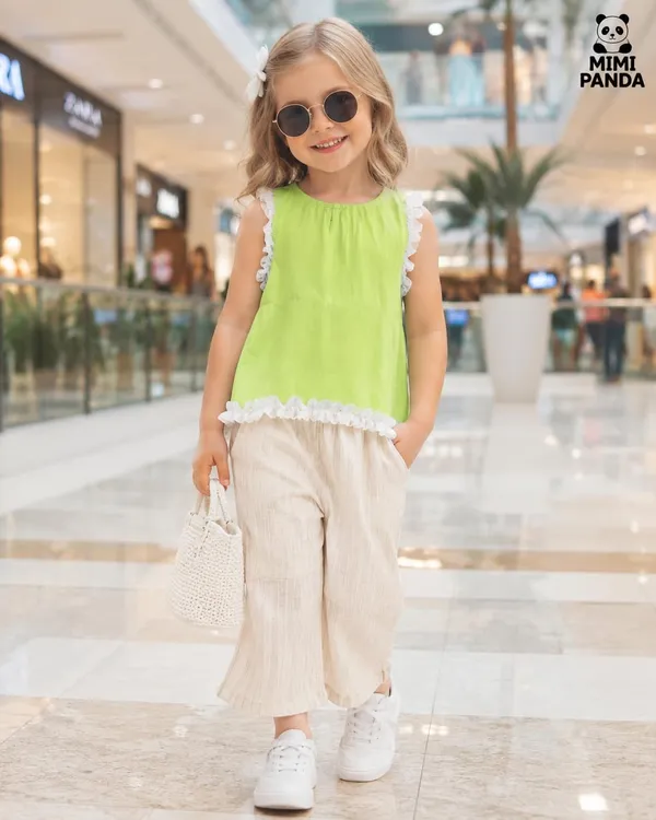 Green_Cotton_Sleeveless_Top_Palazzo_Co_Ord_Set_For_Girls