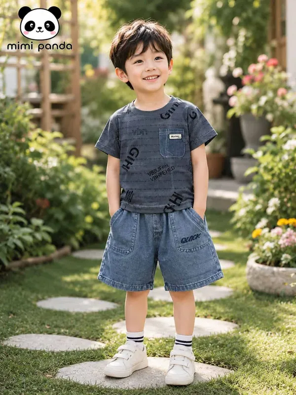 Blue_Cotton_Relaxed_Graphic_Tee_Denim_Pocket_Co_Ord_Set_For_Boys