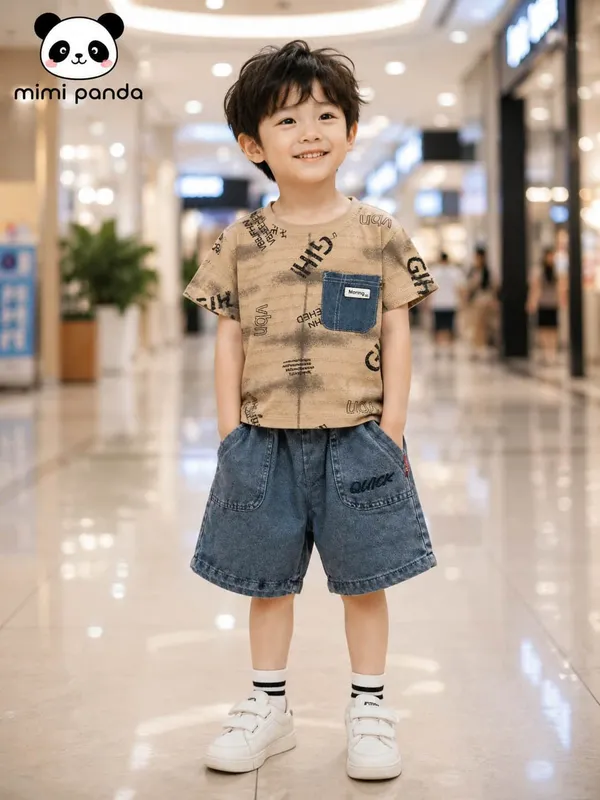 Blue_Cotton_Relaxed_Graphic_Tee_Denim_Pocket_Co_Ord_Set_For_Boys