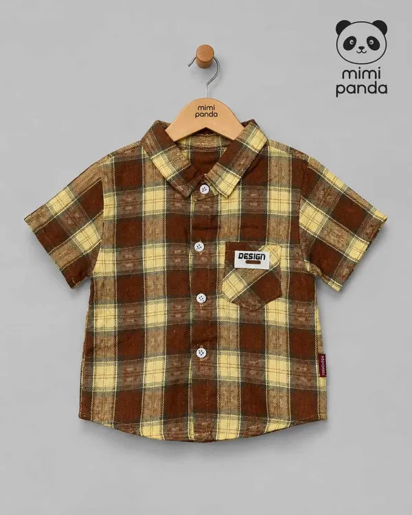 Blue_White_Cotton_Plaid_Cargo_Co_Ord_Set_For_Boys