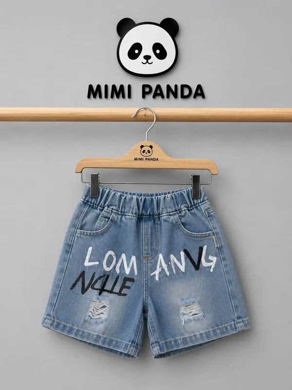 White_Cotton_Polyester_Abstract_Print_Denim_Co_Ord_Set_For_Boys