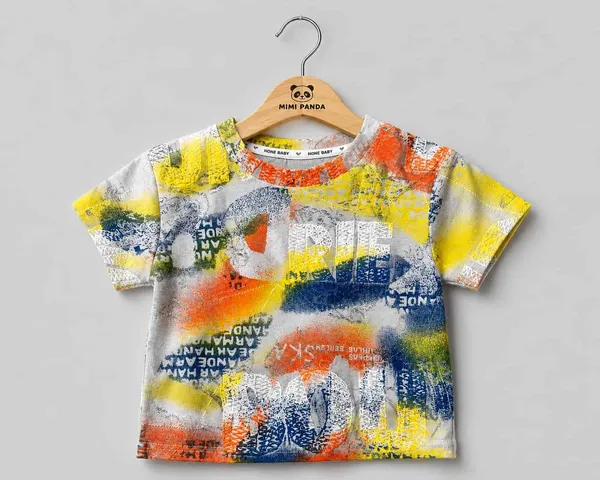 Multicolour_Cotton_Graffiti_Print_Denim_Co_Ord_Set_For_Boys
