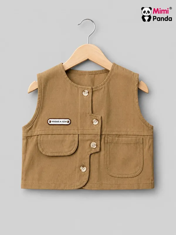 Brown_Cotton_Safari_3_Piece_Co_Ord_Set_For_Boys