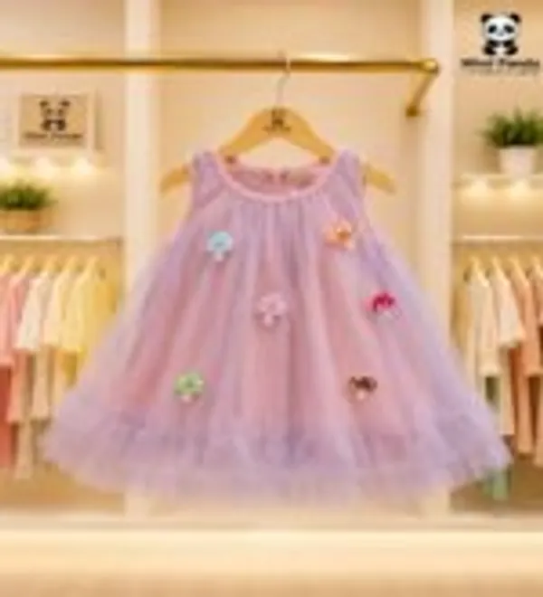 Pink_Cotton_Tulle_Sleeveless_Princess_Party_Dress_For_Girls
