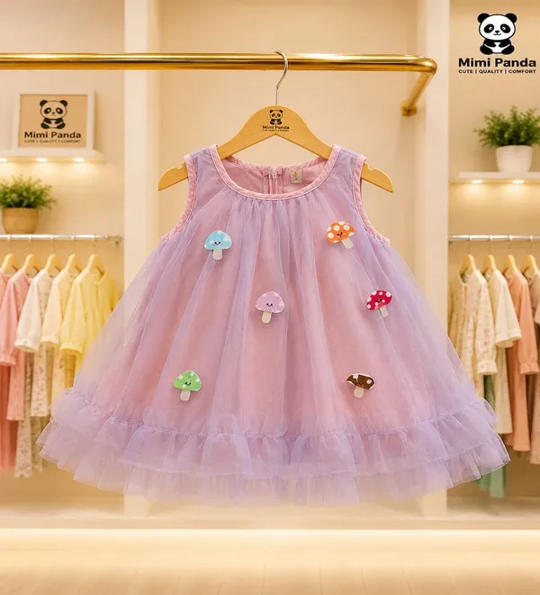 Pink_Cotton_Tulle_Sleeveless_Princess_Party_Dress_For_Girls