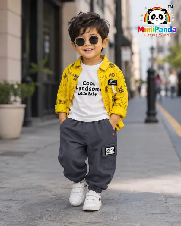 Yellow_Cotton_Relaxed_Printed_3_Piece_Co_Ord_Set_For_Boys