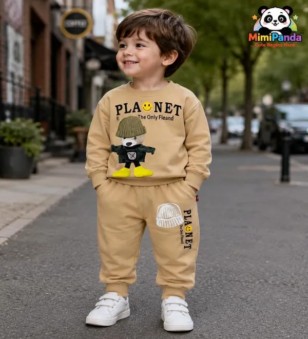 Beige_Cotton_Blend_Relaxed_Fit_Bear_Applique_Winter_Co_Ord_Set_For_Boys