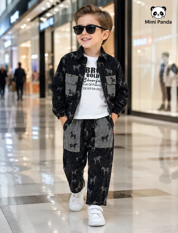 Black_Cotton_Relaxed_Fit_Denim_Jacket_3_Piece_Co_Ord_Set_For_Boys