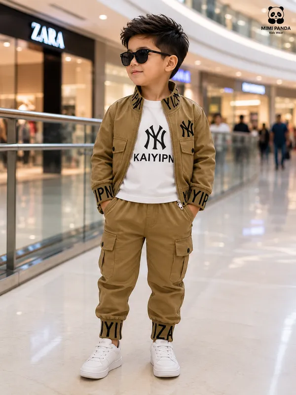 Brown_Cotton_Relaxed_Utility_Jacket_Cargo_3_Piece_Co_Ord_Set_For_Boys
