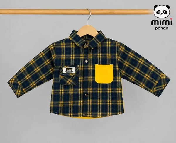 Brown_Cotton_Checked_Shirt_Denim_Jogger_3_Piece_Co_Ord_Set_For_Boys