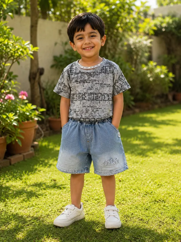 Dark_Grey_Cotton_Pastel_Graphic_Print_Co_Ord_Set_For_Boys