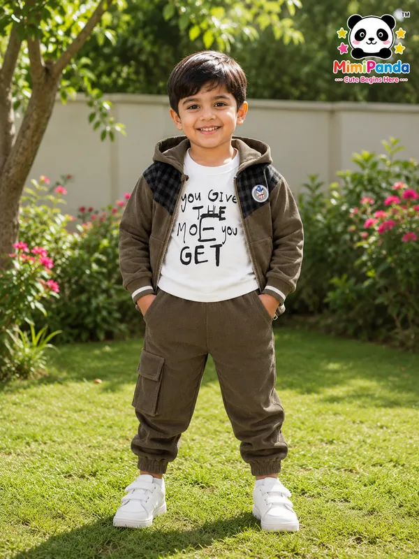 Dark_green_Cotton_Cargo_3_Piece_Co_Ord_Set_For_Boys