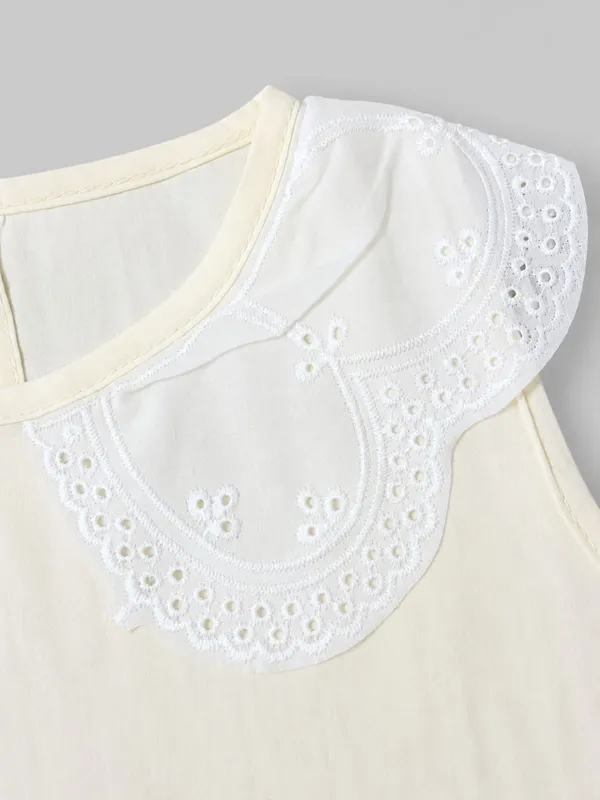 White_Cotton_Relaxed_Lace_Collar_Peplum_Top_Palazzo_Co_Ord_Set_For_Girls
